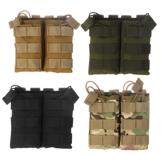 Tactical M4 Magazine Pouch 600D Oxford Double MOLLE/PALS Fast Mag Pouches For Outdoor Hiking Hunting Shooting Accessories