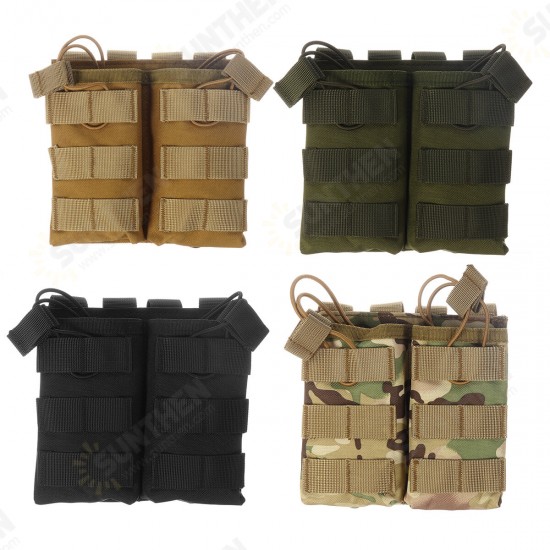 Tactical M4 Magazine Pouch 600D Oxford Double MOLLE/PALS Fast Mag Pouches For Outdoor Hiking Hunting Shooting Accessories