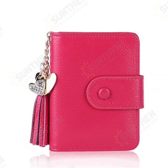 Women Genuine Leather Wallet ID Credit Card Holder Bag Passport Purse Outdoor Travel