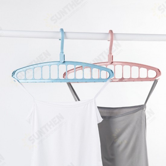 11 Holes Multifunctional Cloth Hanger Clothes Organizer Rack Camping Travel