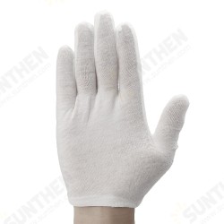 12 Pairs Disposable White Glove Soft Cotton Safety Oil-Resistant Camping Picnic BBQ 12 Pairs Disposable White Glove Soft Cotton Safety Oil-Resistant Camping Picnic BBQ