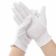 12 Pairs Disposable White Glove Soft Cotton Safety Oil-Resistant Camping Picnic BBQ