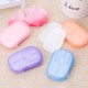 20 Pcs/boxes Mini Disposable Soap Hand-washing Paper Portable Camping Travel Washing Hands Fragrance Cleaning