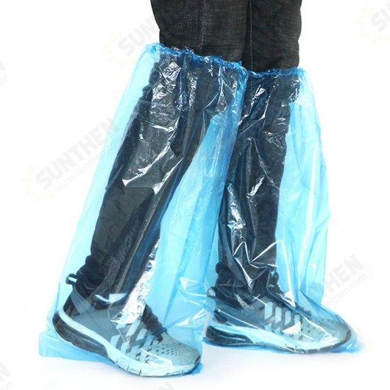 25 Pair Disposable Shoe Cover PVC Waterproof PVC Rainproof Protection Unisex Boots Covers Shoes Accessories