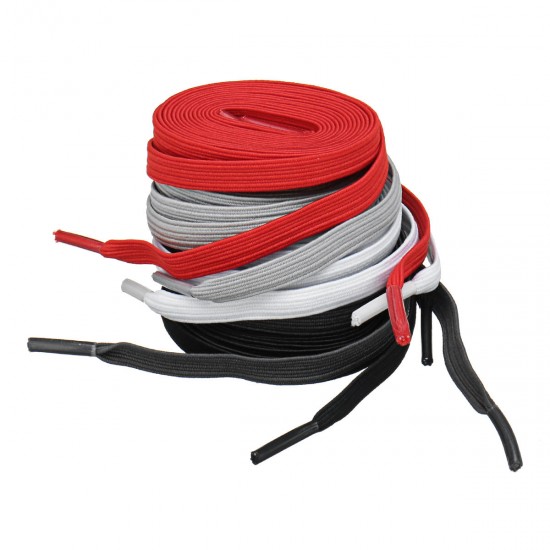 2Pcs 100cm Elastic No Tie Shoelaces Lazy Free Tie Sneaker Laces With Buckles Sports Running