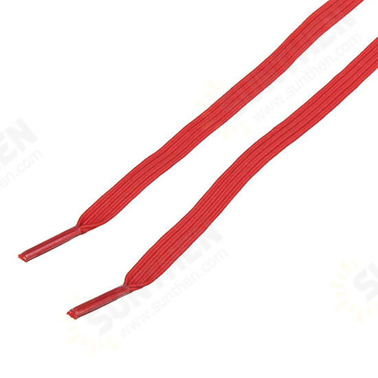 2Pcs 100cm Elastic No Tie Shoelaces Lazy Free Tie Sneaker Laces With Buckles Sports Running