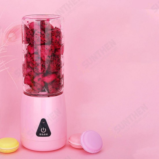 380ml Wireless Electric Juicer USB Fruit Maker Blender Outdoor Travel Accompany Cup