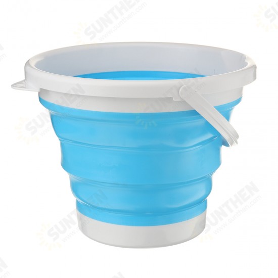 4-Modes 10L Mini Portable Bucket Turbine Washing Machine Folding Bucket Type USB Laundry Clothes Washer Cleaner For Home Travel