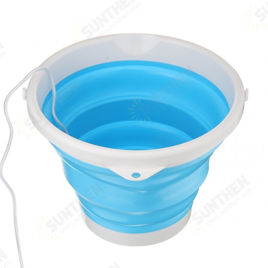 4-Modes 10L Mini Portable Bucket Turbine Washing Machine Folding Bucket Type USB Laundry Clothes Washer Cleaner For Home Travel