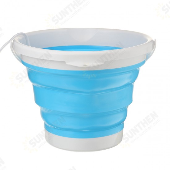 4-Modes 10L Mini Portable Bucket Turbine Washing Machine Folding Bucket Type USB Laundry Clothes Washer Cleaner For Home Travel