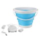 4-Modes 10L Mini Portable Bucket Turbine Washing Machine Folding Bucket Type USB Laundry Clothes Washer Cleaner For Home Travel