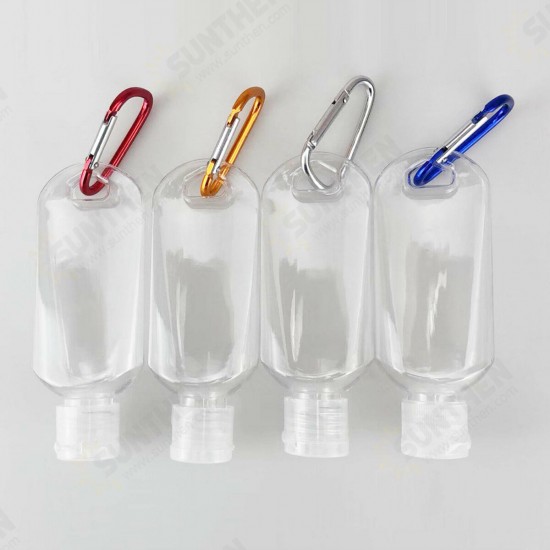 50ml 5 Pcs Clear Container Wall Hanging Soap Dispenser Bottle Portable Leak-proof Refillable Bottle Climbing Travel