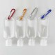 50ml 5 Pcs Clear Container Wall Hanging Soap Dispenser Bottle Portable Leak-proof Refillable Bottle Climbing Travel