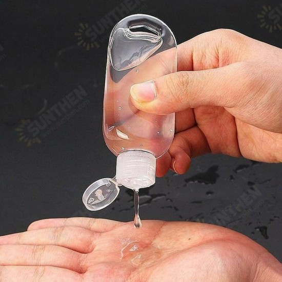 50ml 5 Pcs Clear Container Wall Hanging Soap Dispenser Bottle Portable Leak-proof Refillable Bottle Climbing Travel