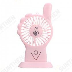 5V 2.5W Portable Mini Handheld USB Fan Desktop Table Cooling Fan With LED Light
