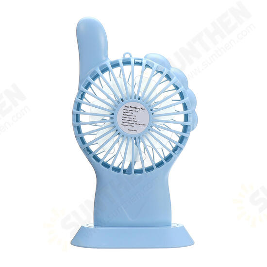 5V 2.5W Portable Mini Handheld USB Fan Desktop Table Cooling Fan With LED Light