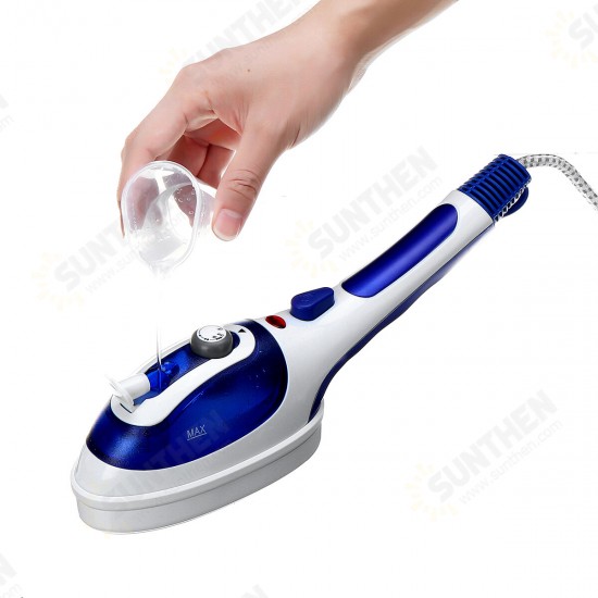 800W Mini Handheld Garment Steamer Portable Travel Steam Iron Temp 3 Levels Adjustable For Home And Business Travel