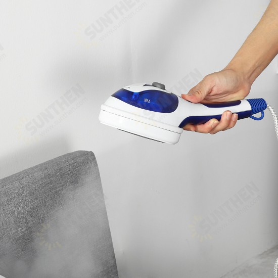 800W Mini Handheld Garment Steamer Portable Travel Steam Iron Temp 3 Levels Adjustable For Home And Business Travel