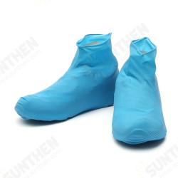 Anti-slip Waterproof Rainproof Shoe Covers Outdoor Camping Hiking Traveling Reusable Rain Boot Motorcycle Bike Overshoe-L/M