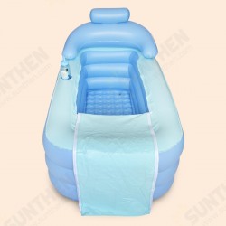 Foldable Inflatable Bathtub 160x84x64cm PVC Adult Bath Tub with Air Pump Foldable Inflatable Bathtub 160x84x64cm PVC Adult Bath Tub with Air Pump