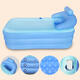 Foldable Inflatable Bathtub 160x84x64cm PVC Adult Bath Tub with Air Pump