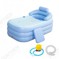 Foldable Inflatable Bathtub 160x84x64cm PVC Adult Bath Tub with Air Pump Foldable Inflatable Bathtub 160x84x64cm PVC Adult Bath Tub with Air Pump