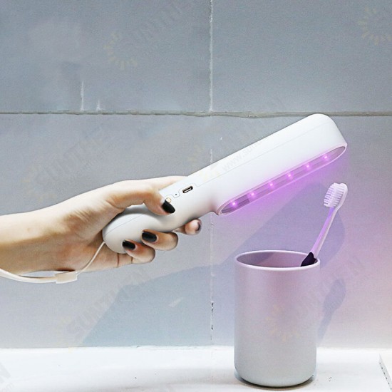 Ultraviolet Sterilizer 99% Sterilization Rate Type-c Portable LED Lamp Household Camping UV Mini Hand-held Disinfection Stick Camping Light