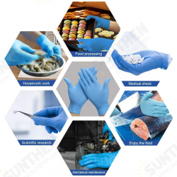 100*Pcs Disposable Nitrile BBQ Gloves Waterproof Safety Glove Disposable Gloves 100*Pcs Disposable Nitrile BBQ Gloves Waterproof Safety Glove Disposable Gloves