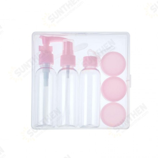 18 Pcs Portable Disinfectant Bottle Transparent Hand Sanitizer Hand Soap Refillable Bottles Cosmetics Container