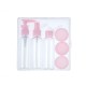 18 Pcs Portable Disinfectant Bottle Transparent Hand Sanitizer Hand Soap Refillable Bottles Cosmetics Container