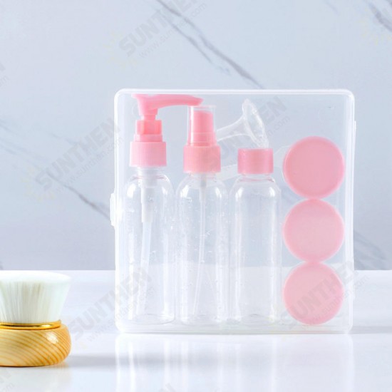 18 Pcs Portable Disinfectant Bottle Transparent Hand Sanitizer Hand Soap Refillable Bottles Cosmetics Container