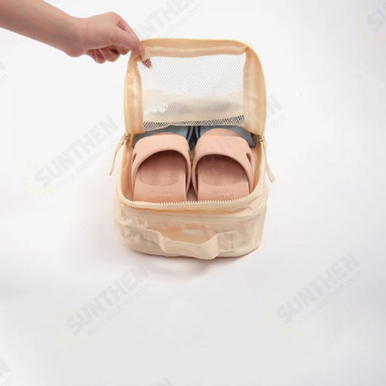 245/265mm Slippers Outdoor Travel Portable Flat Bath Slippers Soft Breathable Non-slip Shoes