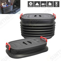 37L Car Folding Fishing Telescopic Bucket with Cover Outdoor Portable Storage Box Organizer 37L Car Folding Fishing Telescopic Bucket with Cover Outdoor Portable Storage Box Organizer