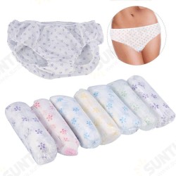 6Pcs Women Non-woven Cotton Disposable Underwear Panties Set For Outdoor Travel 6Pcs Women Non-woven Cotton Disposable Underwear Panties Set For Outdoor Travel