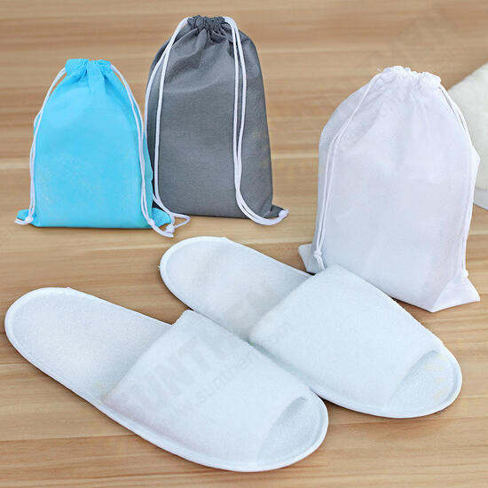 Folding Slippers Men Women One Size Travel Portable Shoes Non-slip Slippers With Storage Bag