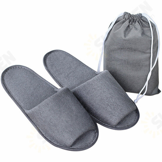 Folding Slippers Men Women One Size Travel Portable Shoes Non-slip Slippers With Storage Bag