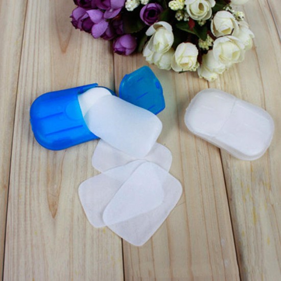 20 Pcs Paper Soap Outdoor Cleaning Supplies Travel Sterilizer Portable Hand Washing Small Sheet