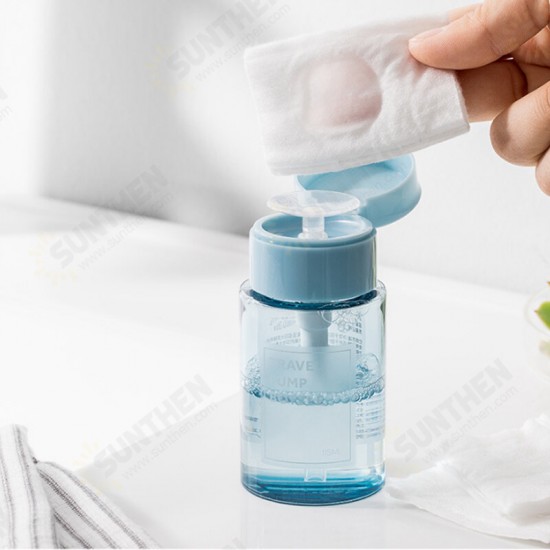 115ml Push Down Pump Dispenser Bottles Travel Cosmetic Bottle Alcohol Clear Bottle Camping Travel