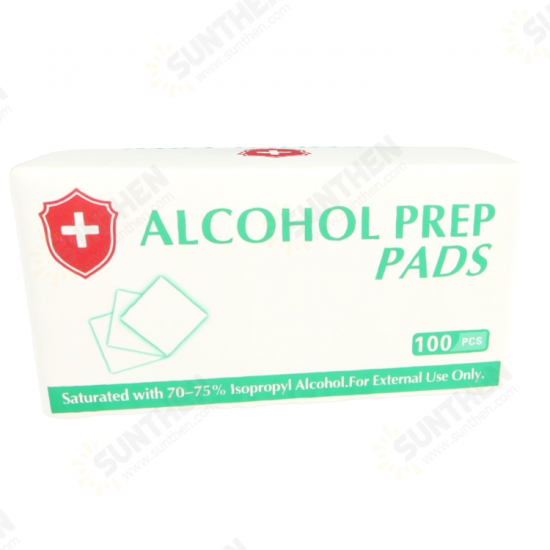 100pcs Disinfection Sterile Alcohol Prep Pads Phone Laptop Tablet Cleaning Wipes Swab