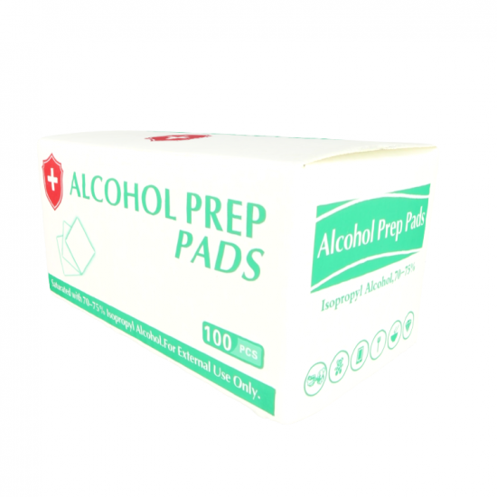 100pcs Disinfection Sterile Alcohol Prep Pads Phone Laptop Tablet Cleaning Wipes Swab