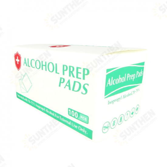 100pcs Disinfection Sterile Alcohol Prep Pads Phone Laptop Tablet Cleaning Wipes Swab