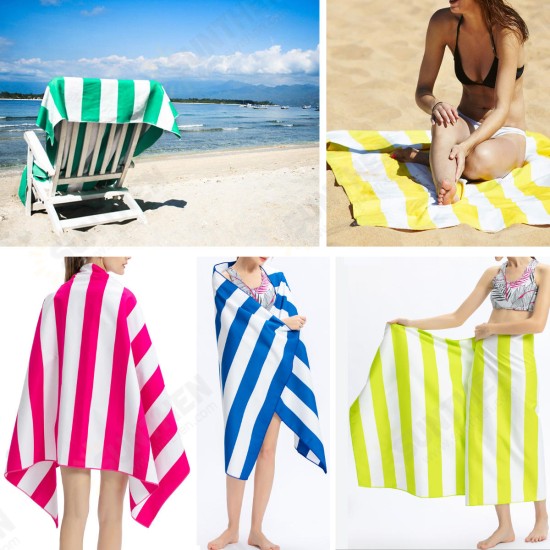 Microfibre Beach Towel Lightweight Camping Travel Quick Dry Absorbent Bath Towel