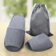 Travel Disposable Slippers Folding Guest Shoes Accessories Business Trip Supplies With Bag