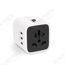LX-613 3xUSB 100V-240V AC Traveling USB Adapter Plug Universal Power Plug Multifunctional Change-over Plug LX-613 3xUSB 100V-240V AC Traveling USB Adapter Plug Universal Power Plug Multifunctional Change-over Plug