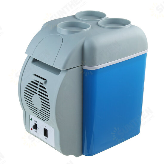 12V 7.5L Portable Vehicle Refrigerator Dual-use Heating & Cooling Freezer For Outdoor Camping Travelling