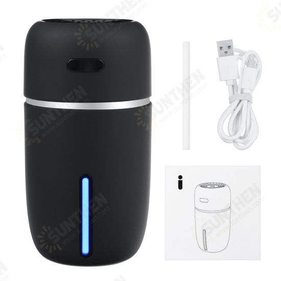 200ml Electric Air Humidifier Diffuser Aroma Mist Purifier LED Light USB Charging Power Bank for Portable RV Travel