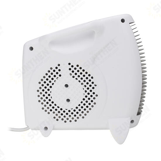 220V 1800W Mini Mute Electric Heater 3 Speeds Heat Cool Dual-Use Fan Portable Home Office Desktop Warmer