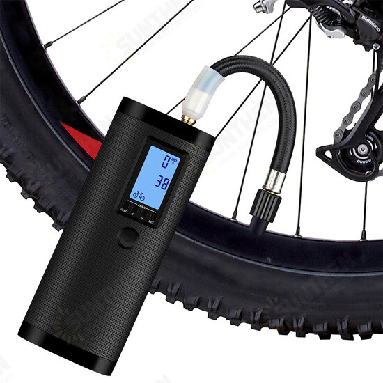 3 in 1 LCD Display Electric Auto Car Pump Motorcycle Bike Truck Bicycle USB Rechargeable Mini Air Pump for Travel