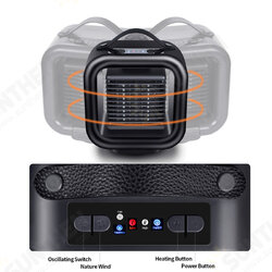35W/650W/1000W Mini Electric Heater 3 Heat Settings 45° Shaking Head Oscillating Ceramic Heater Camping Travel 35W/650W/1000W Mini Electric Heater 3 Heat Settings 45° Shaking Head Oscillating Ceramic Heater Camping Travel