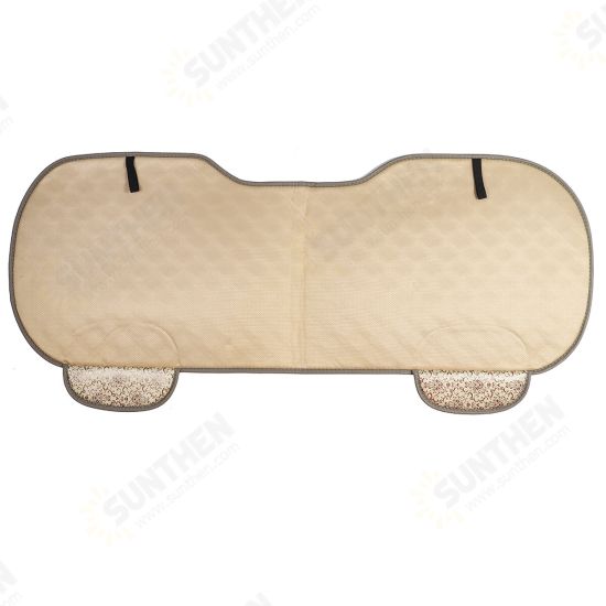 4 Colors Autumn Winter Universal Plush Anti Slip Car Front & Rear Seat Lattice Cushion Cover Chair Pad Seat Mat